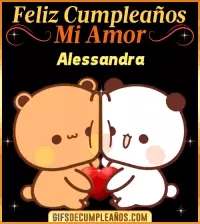 GIF Feliz Cumpleaños mi Amor Alessandra